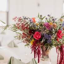 Custom wedding reception flowers