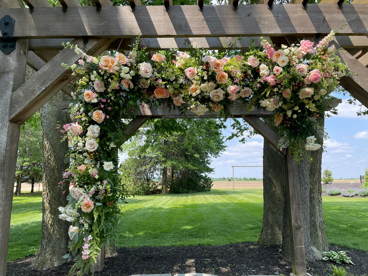 Colorful custom wedding flowers by 21 Petals