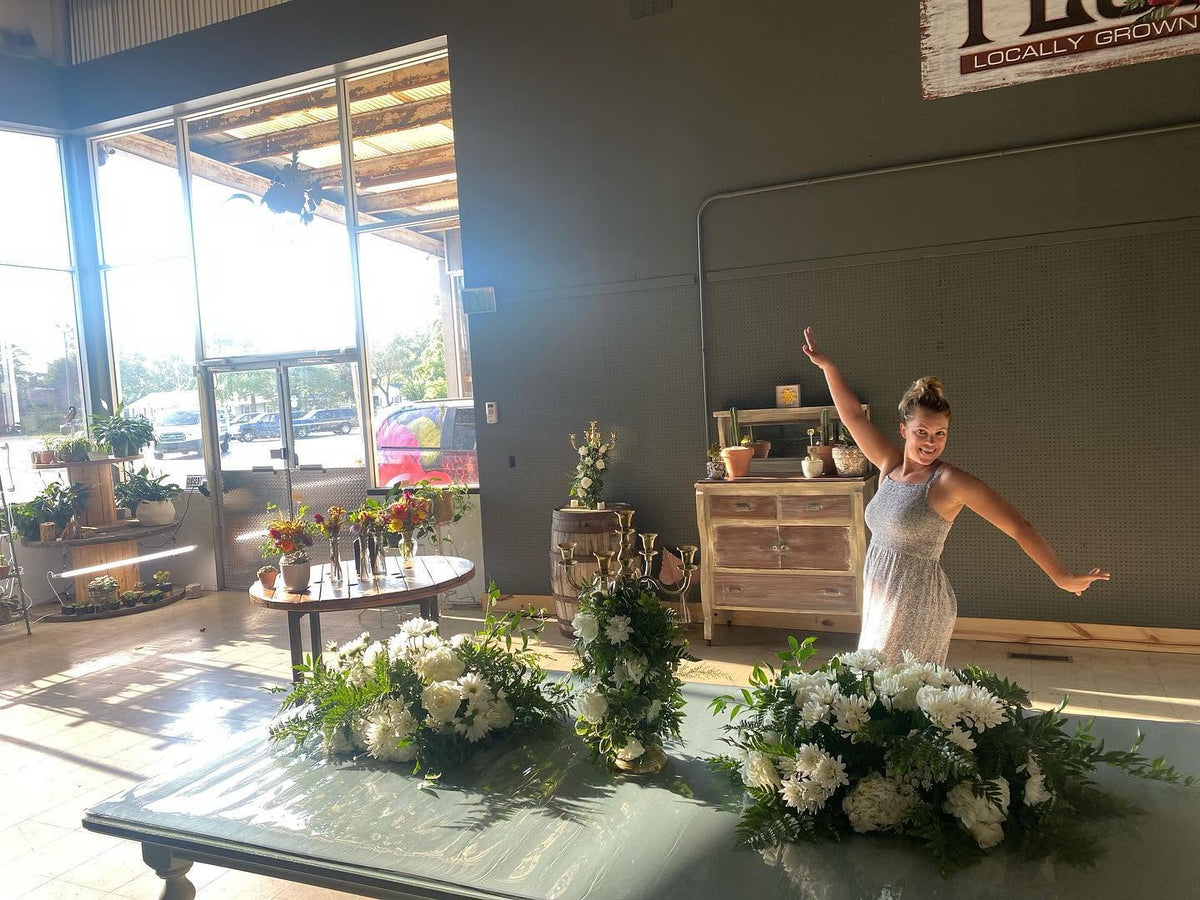 Inside 21 Petals Florist and Flower Market in Lafayette