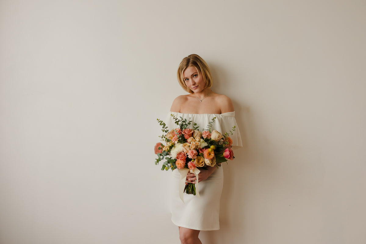Custom bridal bouquet by 21 Petals