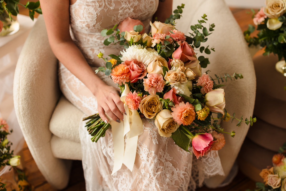 Custom wedding ceremony flowers