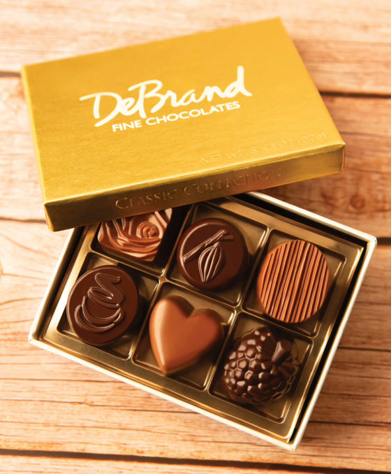 DeBrand Gourmet Chocolate - Classic Collection 6 Piece