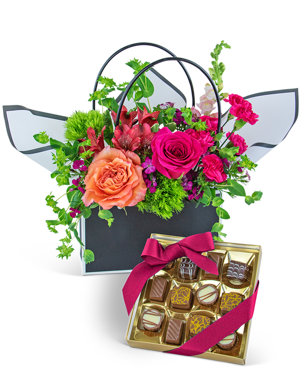 Love and Chocolate Blooming Tote Ensemble