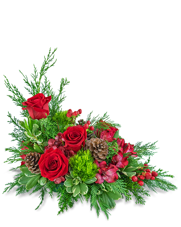 Cranberry Rose Centerpiece