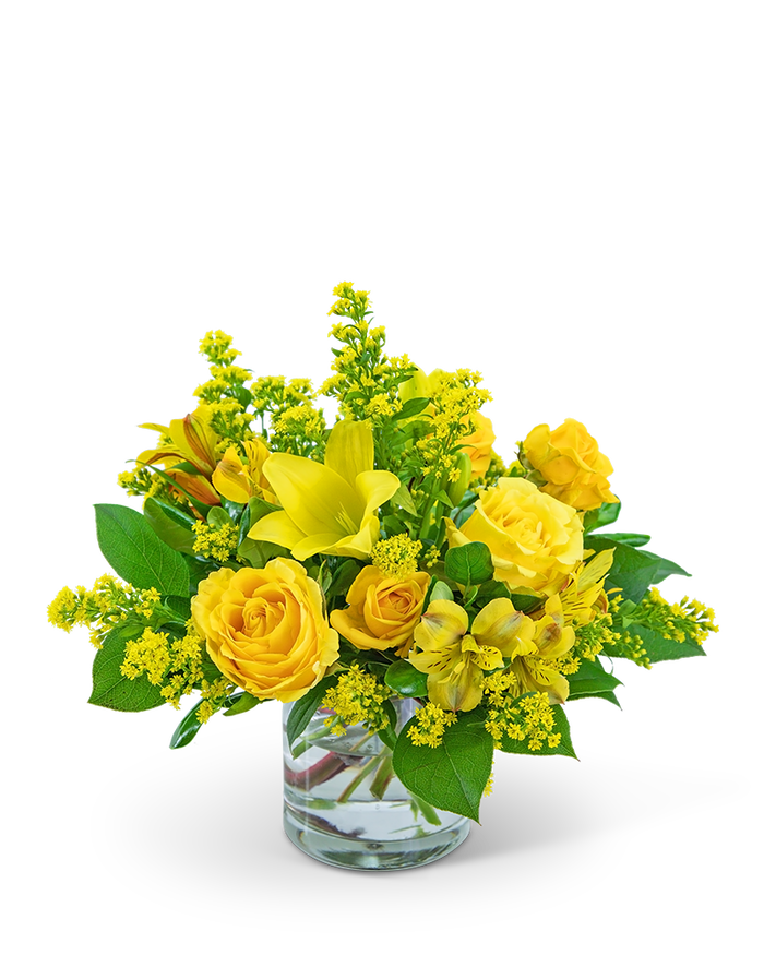 Canary Light flower arrangement from 21 Petals