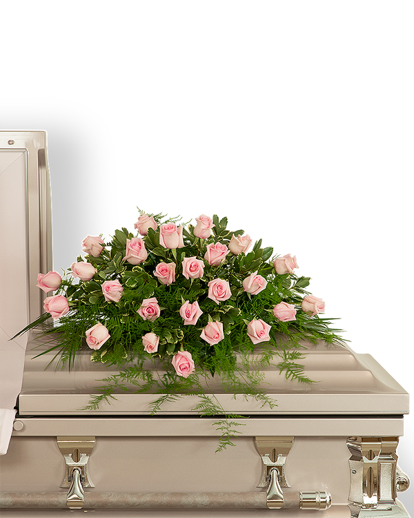 Pink Tranquility Casket Spray