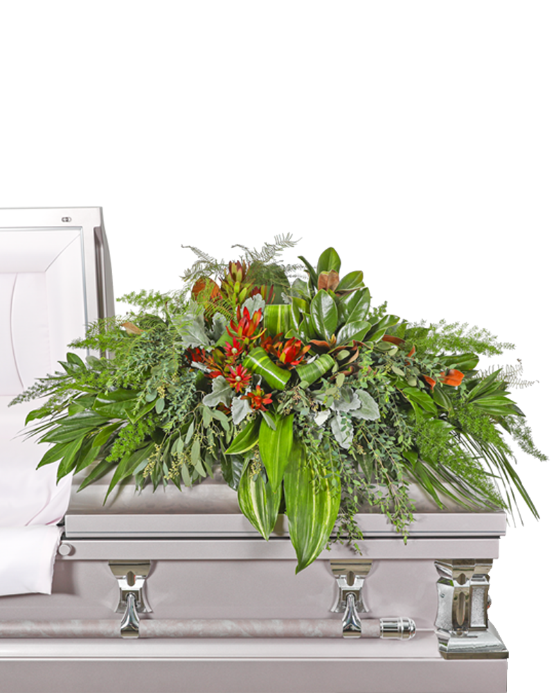 Verdant Farewell Casket Spray