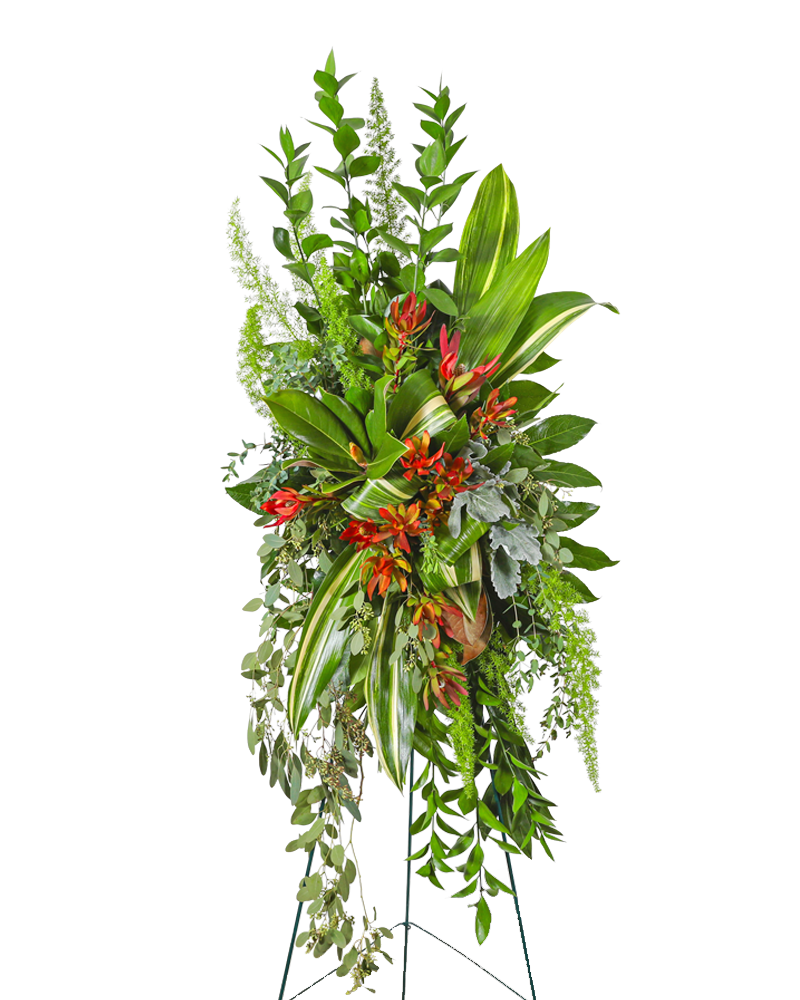Verdant Farewell Standing Spray