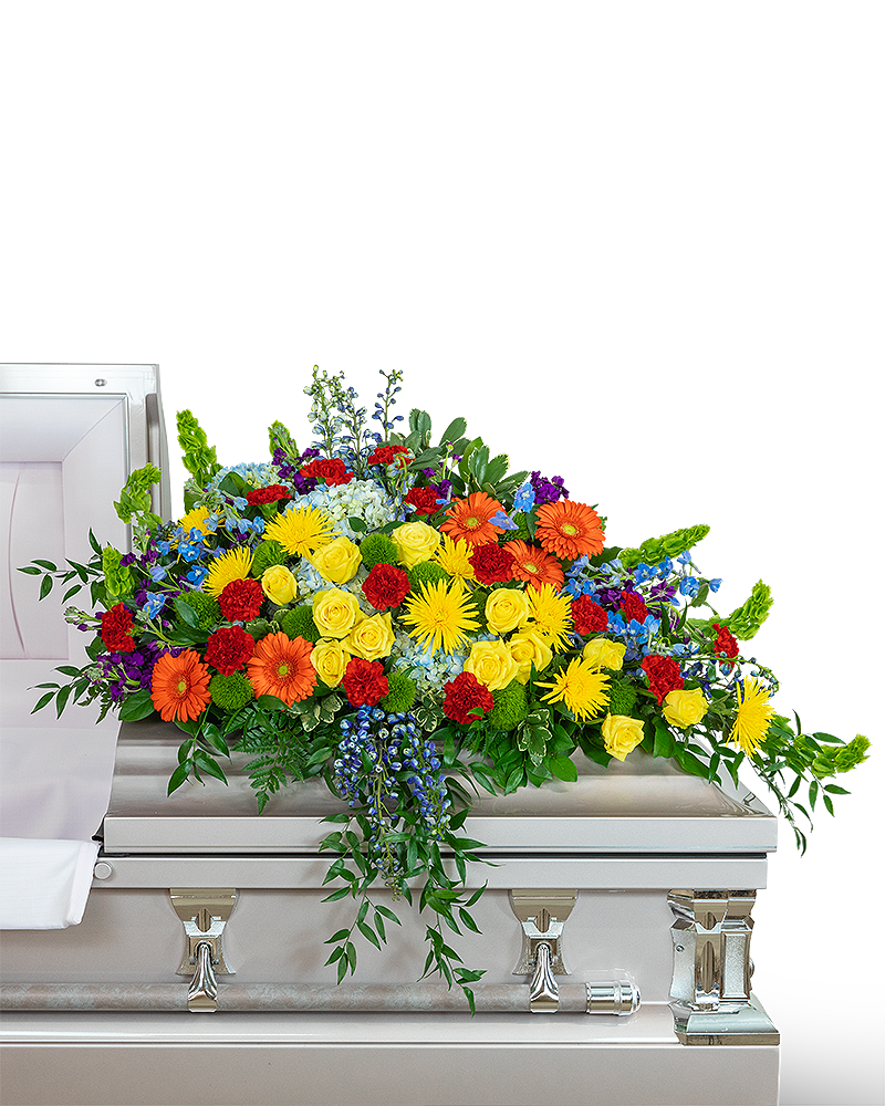 Vibrant Life Casket Spray