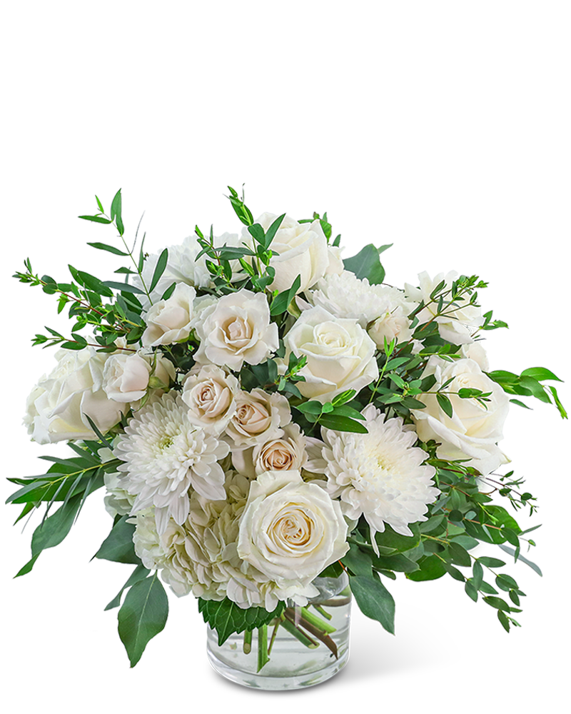 Blushing Symphony flower arrangement from 21 Petals