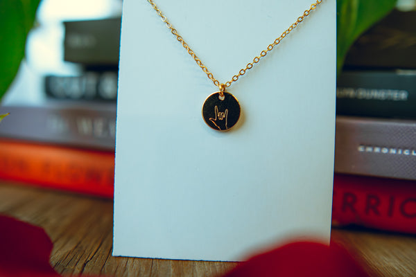 I Love You Necklace