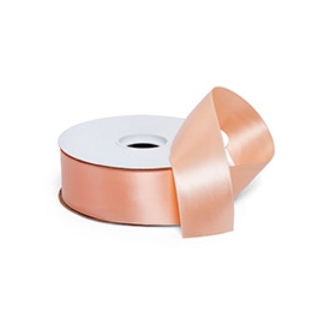Peach Premium Double Faced Satin Ribbon 1.5
